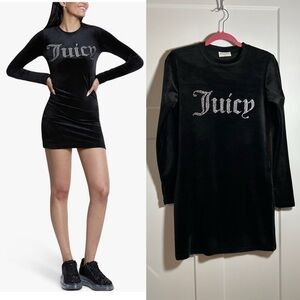 Juicy Couture velour dress bling logo